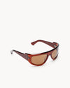 Port Tanger Fayaz Sunglasses in Terracotta Acetate and Tobacco Lenses 2