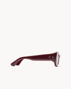 Port Tanger Tangerine Sunglasses in Burgundy Acetate and Amber Lenses 4