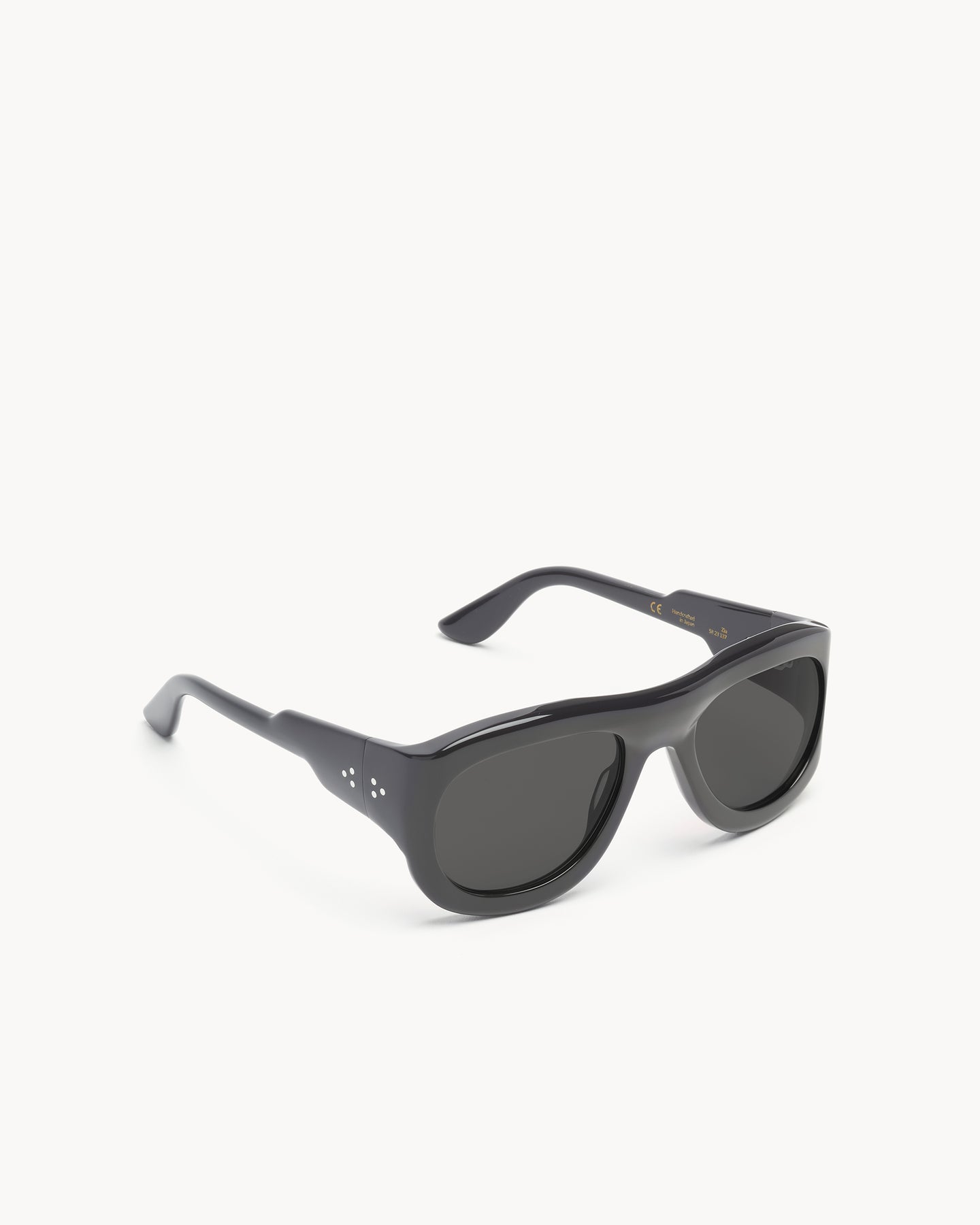 Port Tanger Zia Sunglasses in Black Acetate and Black Lenses 2
