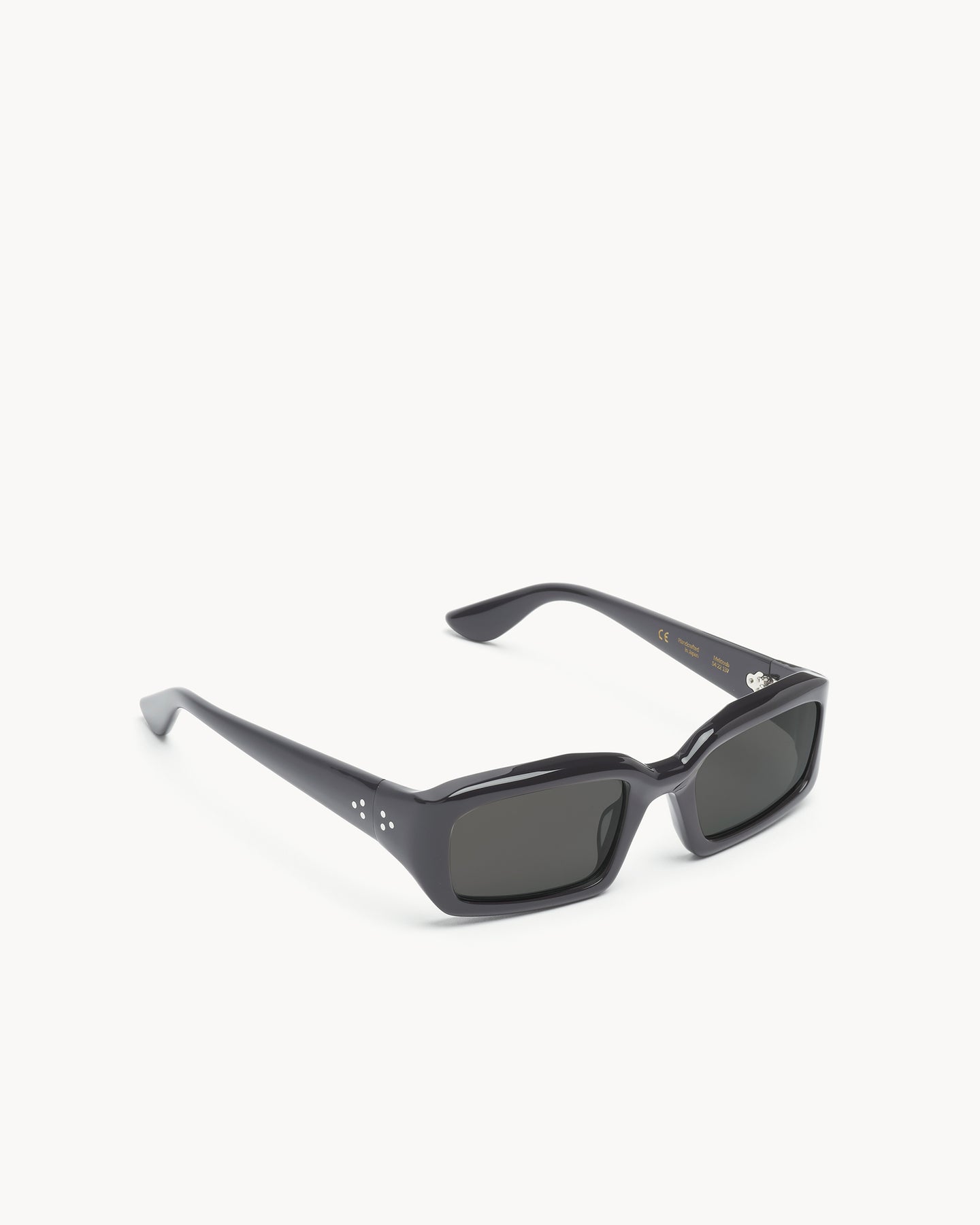 Port Tanger Mektoub Sunglasses in Black Acetate and Black Lenses 2