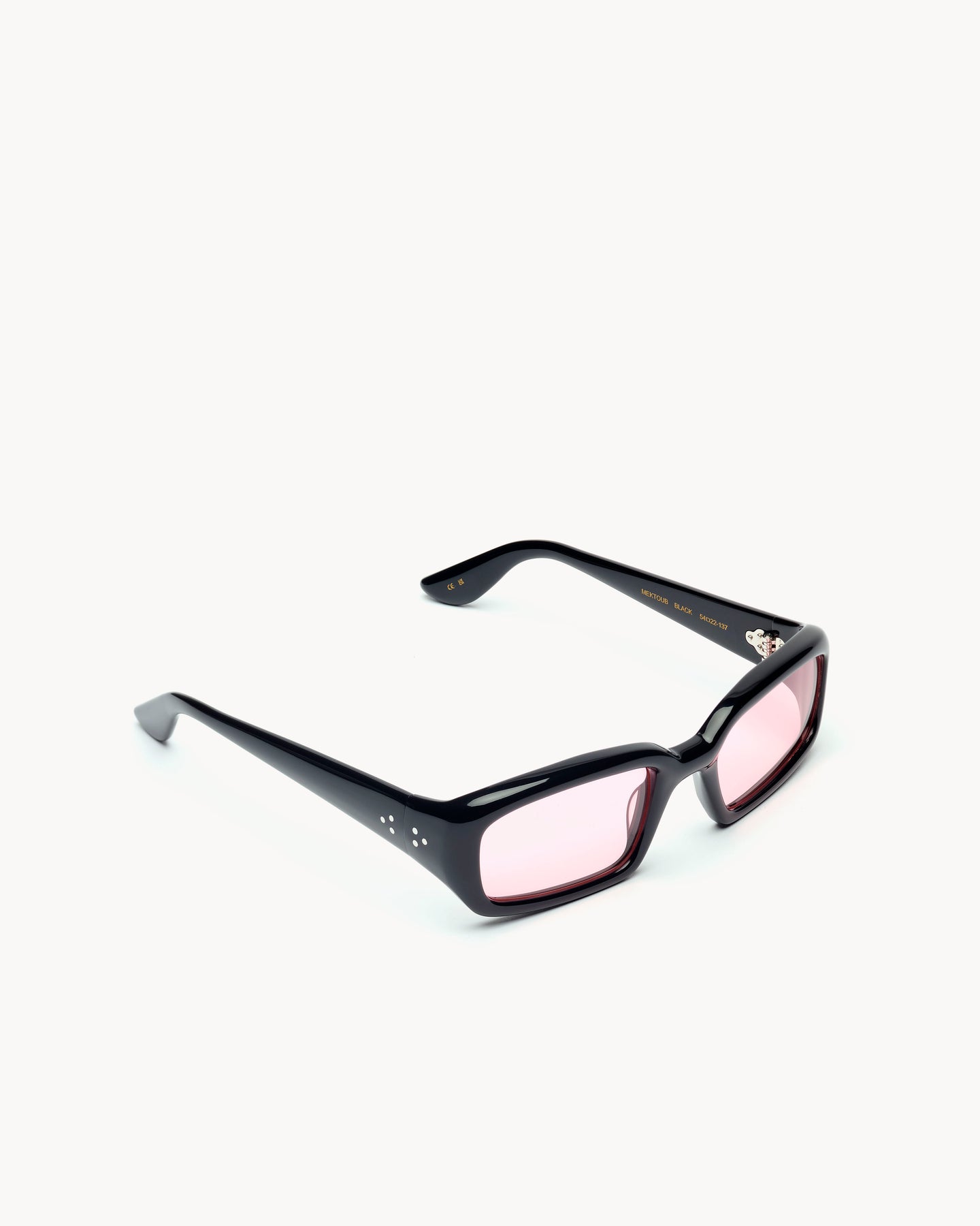 Saudade | Black Acetate | Rose Lens – Port Tanger