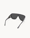 Port Tanger Gambia Sunglasses in Black Acetate and Black Lenses 3