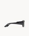 Port Tanger Gambia Sunglasses in Black Acetate and Black Lenses 4
