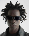 Fanna | Black Acetate | Black Lens