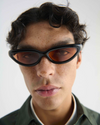 Fanna | Black Acetate | Amber Lens