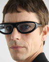 Uns | Black Acetate | Rif Blue Lens