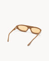 Port Tanger Uns Sunglasses in Alkaki Acetate and Amber Lenses 3