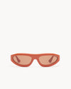 Port Tanger Uns Sunglasses in Coral Red Acetate and Tobacco Lenses 1