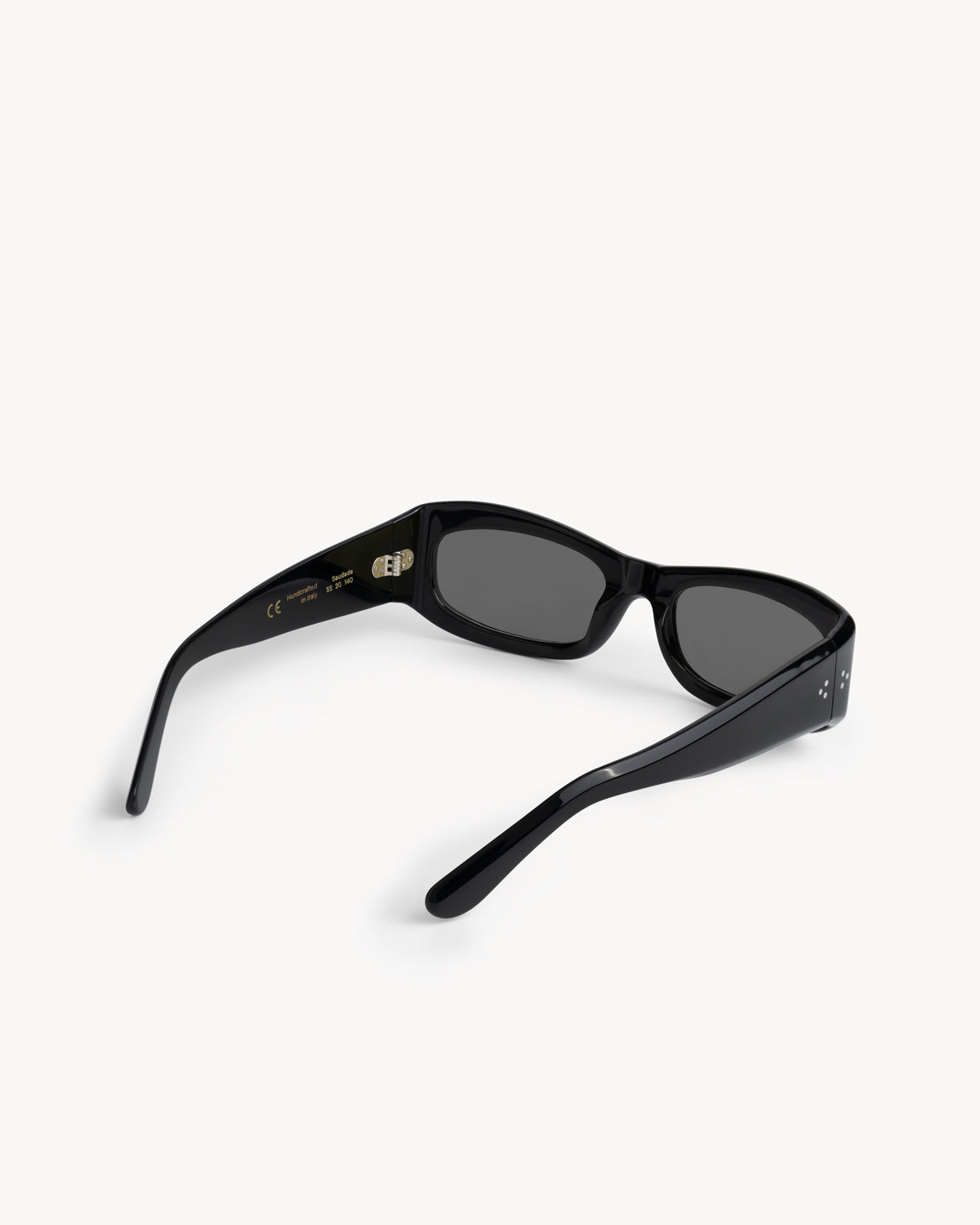 Port Tanger Saudade Sunglasses in Black Acetate and Black Lenses 3