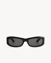 Port Tanger Saudade Sunglasses in Black Acetate and Black Lenses 1
