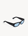 Port Tanger Saudade Sunglasses in Black Acetate and Rif Blue Lenses 2
