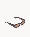 Port Tanger Saudade Sunglasses in Dark Tortoise Acetate and Tobacco Lenses 2