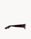 Port Tanger Saudade Sunglasses in Dark Tortoise Acetate and Tobacco Lenses 4