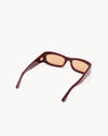 Port Tanger Saudade Sunglasses in Burgundy Acetate and Amber Lenses 3