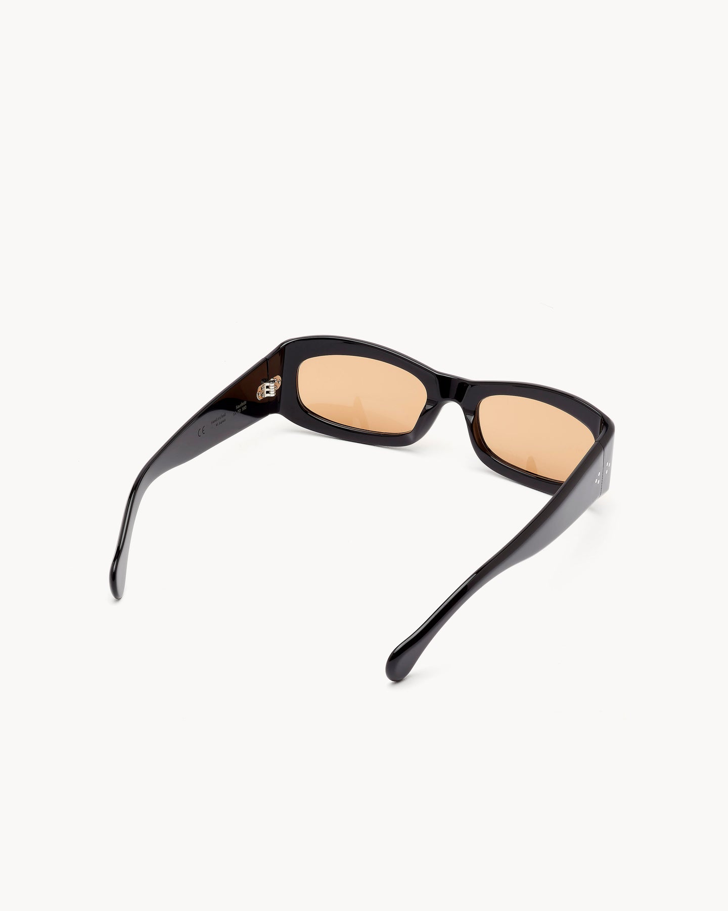 Port Tanger Saudade Sunglasses in Black Acetate and Cognac Lenses 3