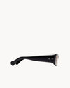 Port Tanger Saudade Sunglasses in Black Acetate and Cognac Lenses 4