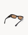 Port Tanger Saudade II Sunglasses in Black Acetate and Tobacco Lenses 3