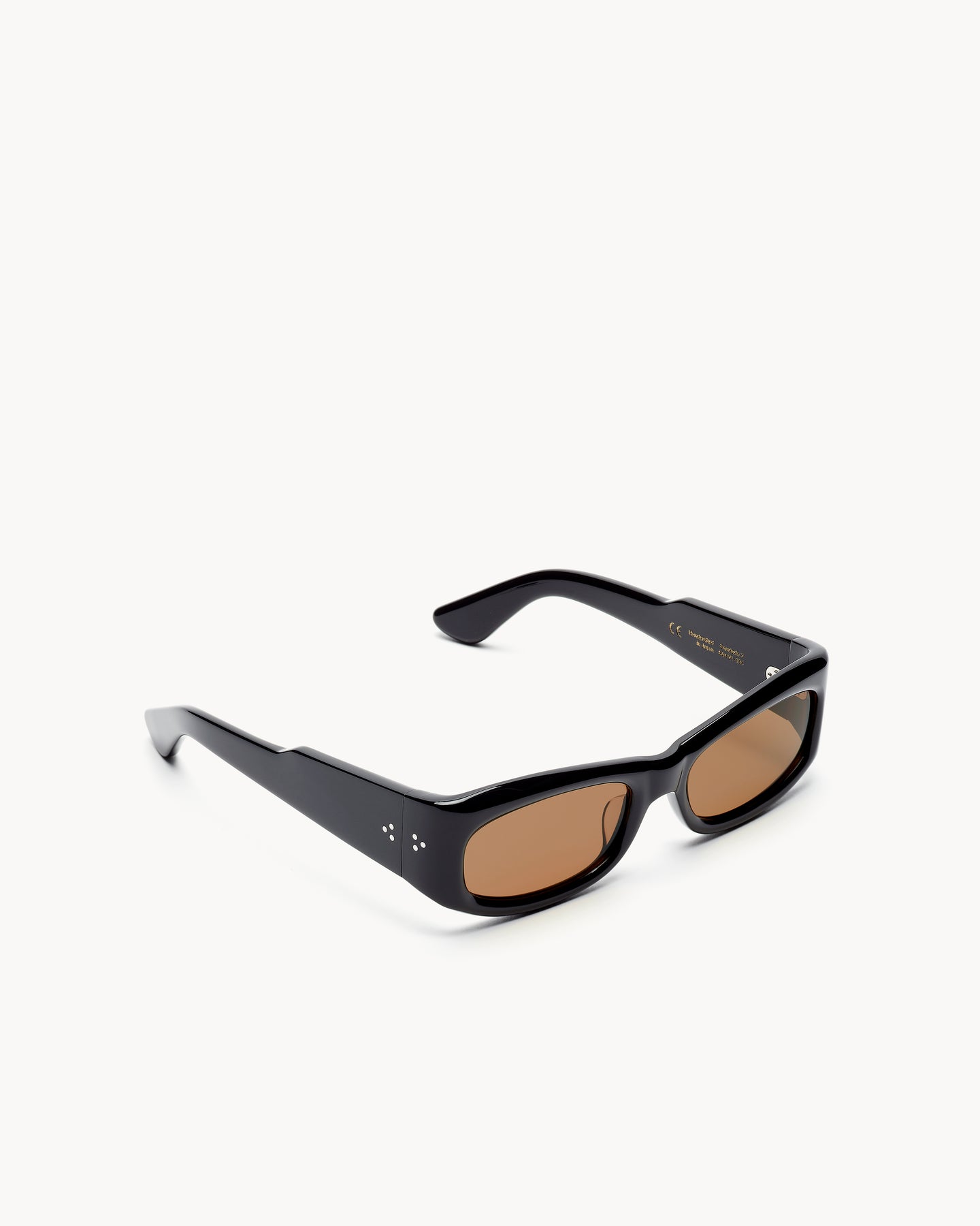 Port Tanger Saudade II Sunglasses in Black Acetate and Tobacco Lenses 2