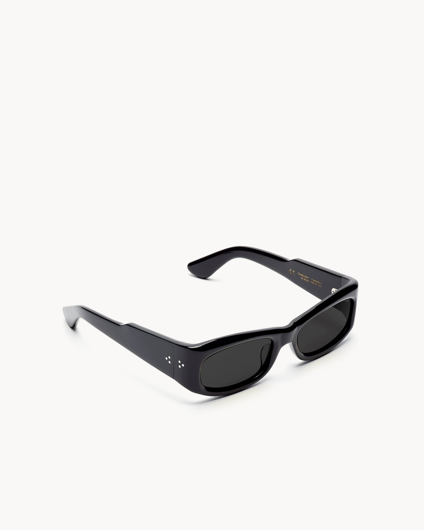 Port Tanger Saudade II Sunglasses in Black Acetate and Black Lenses 2