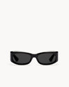 Port Tanger Saudade II Sunglasses in Black Acetate and Black Lenses 1