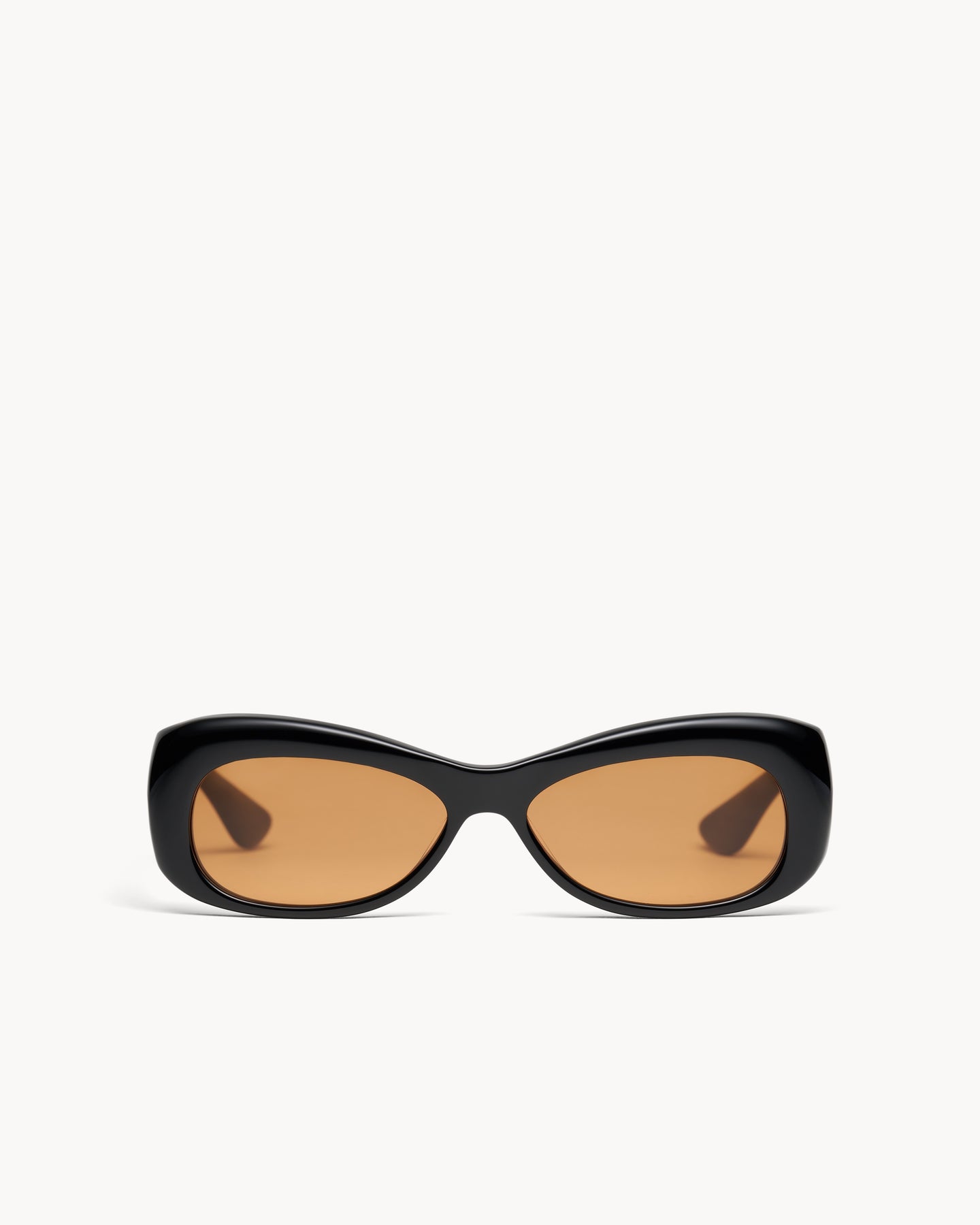 Lydia | Black Acetate | Caramel Lens