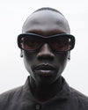 Lydia | Black Acetate | Rose Lens