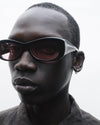 Lydia | Black Acetate | Rose Lens