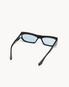 Isa | Black Acetate | Rif Blue Lens