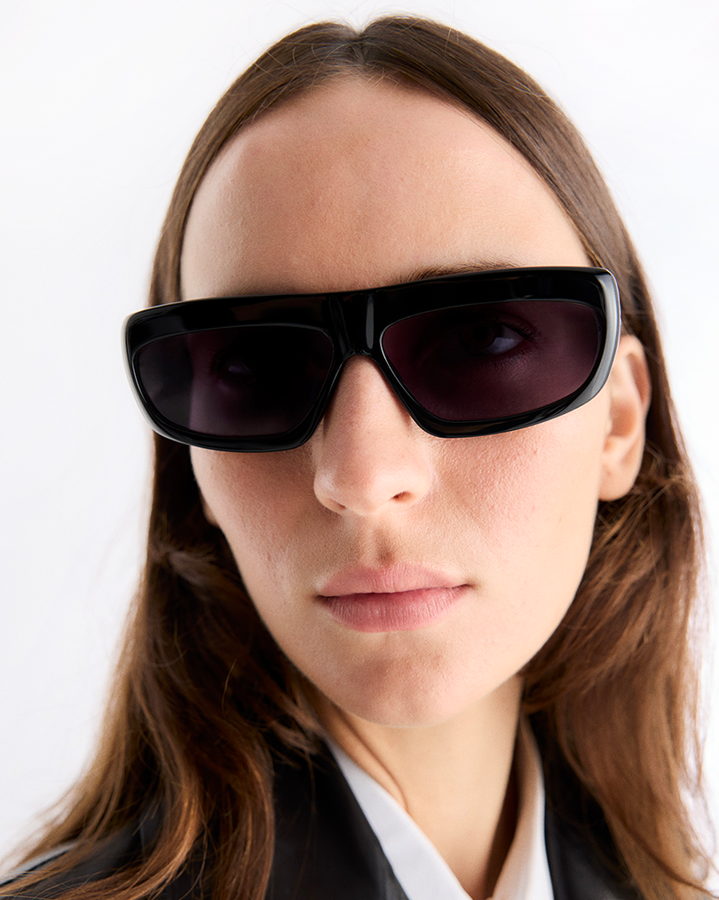 Junayd | Black Acetate | Black Lens | Port Tanger Sunglasses