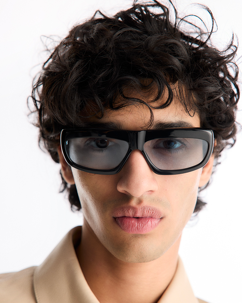 Junayd | Black Acetate | Rif Blue Lens | Port Tanger Sunglasses – Port ...