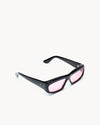 Junayd | Black Acetate | Rose Lens
