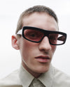 Junayd | Black Acetate | Rose Lens