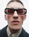 Junayd | Black Acetate | Rose Lens