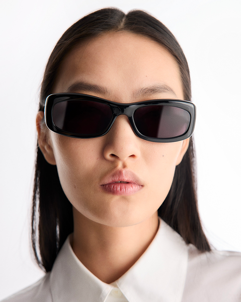 PORT TANGER saudade サングラス Saudade | Black Acetate | Black Lens | Port Tanger Sunglasses