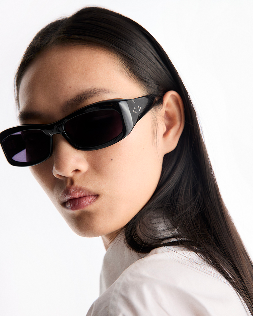 Saudade | Black Acetate | Black Lens | Port Tanger Sunglasses