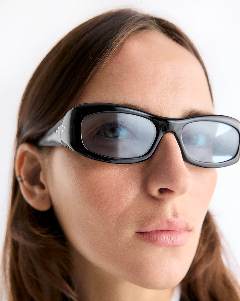 Saudade | Black Acetate | Rif Blue Lens | Port Tanger Sunglasses