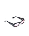 Saudade | Black Acetate | Rose Lens