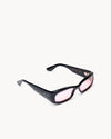 Saudade | Black Acetate | Rose Lens