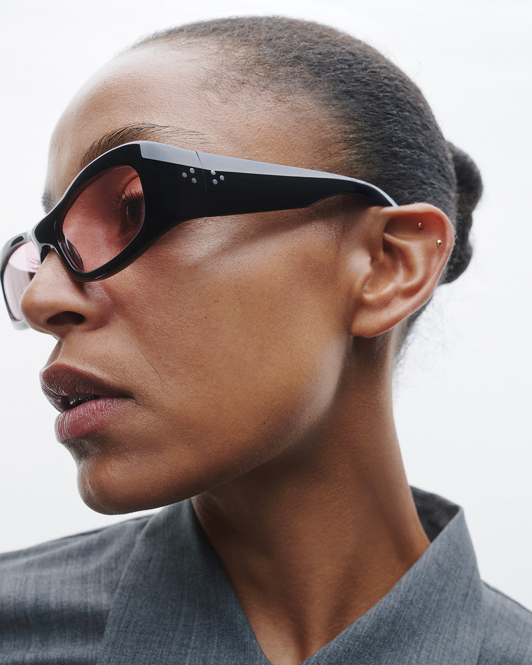 Saudade | Black Acetate | Rose Lens – Port Tanger