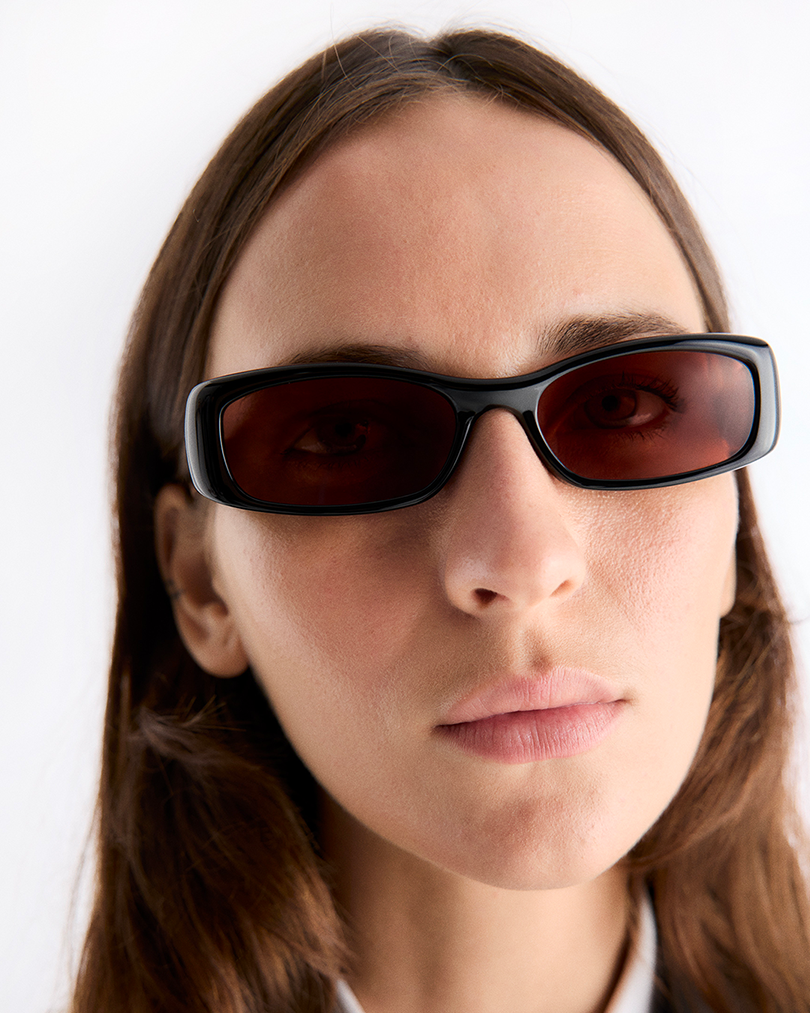 Leila | Black Acetate | Amber Lens | Port Tanger Sunglasses – Port
