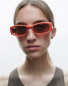 Leila | Coral Acetate | Tobacco Lens