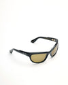 Agha | Black Acetate | Dark Green Lens