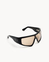 Noor | Black Acetate | Olive Lens