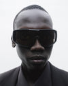 Noor | Black Acetate | Olive Lens