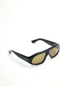 Sama | Black Acetate | Dark Green Lens