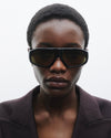 Sama | Black Acetate | Dark Green Lens