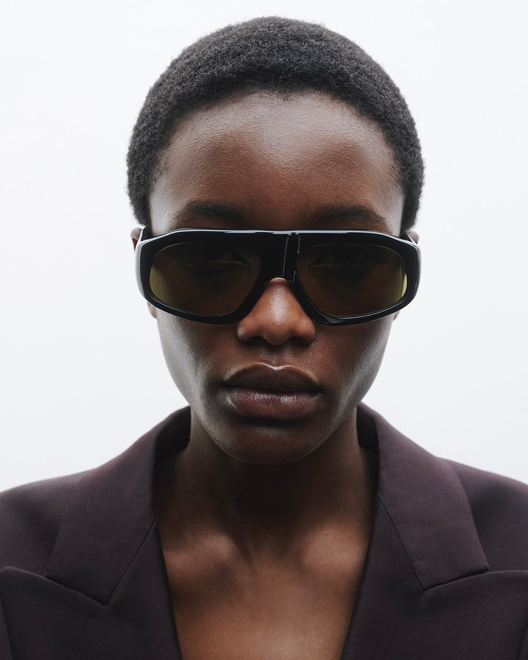 涼 sama Sama | Black Acetate | Dark Green Lens – Port Tanger