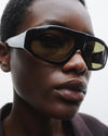 Sama | Black Acetate | Dark Green Lens