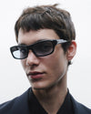 Ihya | Black Acetate | Rif Blue Lens