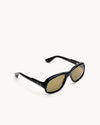 Bamba | Black Acetate | Dark Green Lens